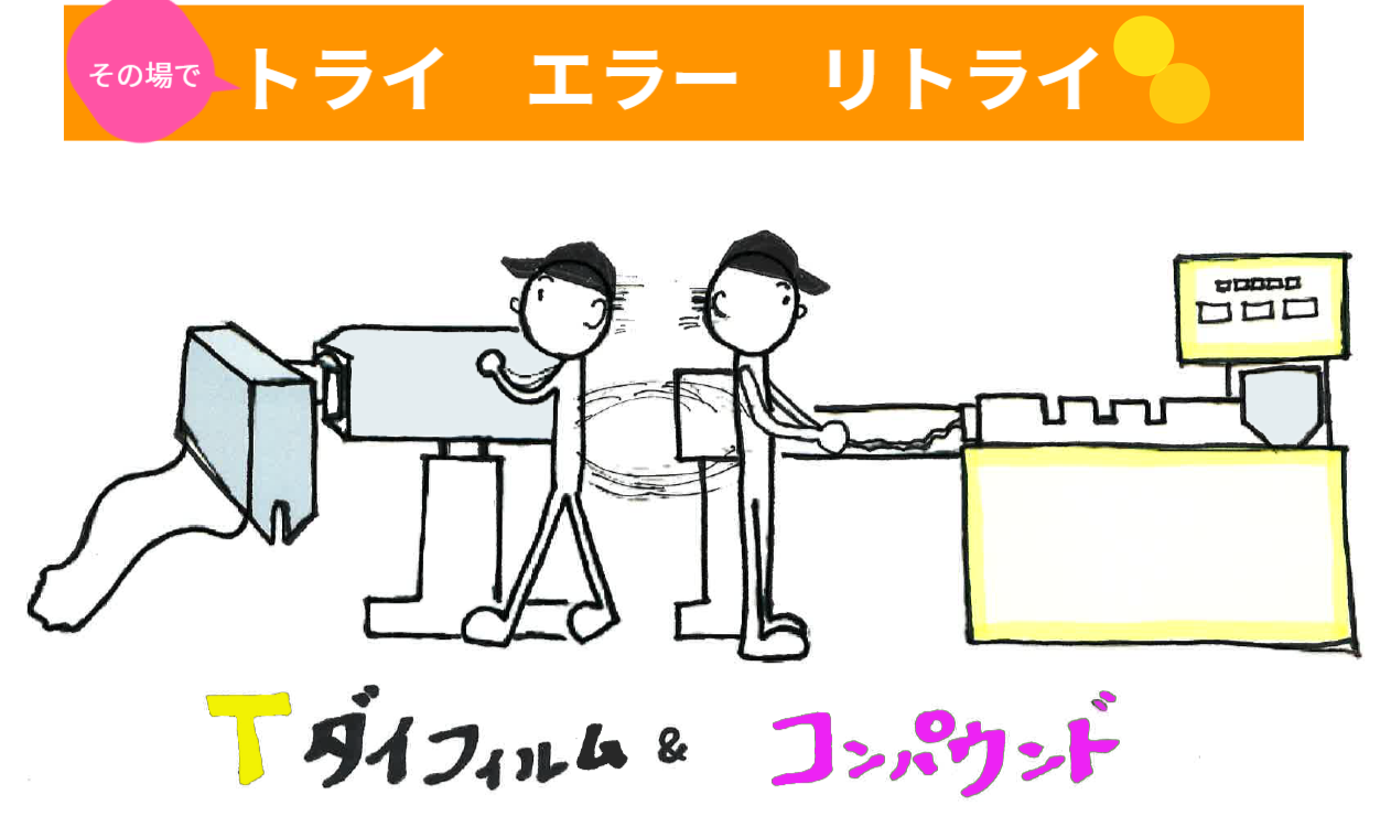 Tダイフィルム成形とコンパウンド