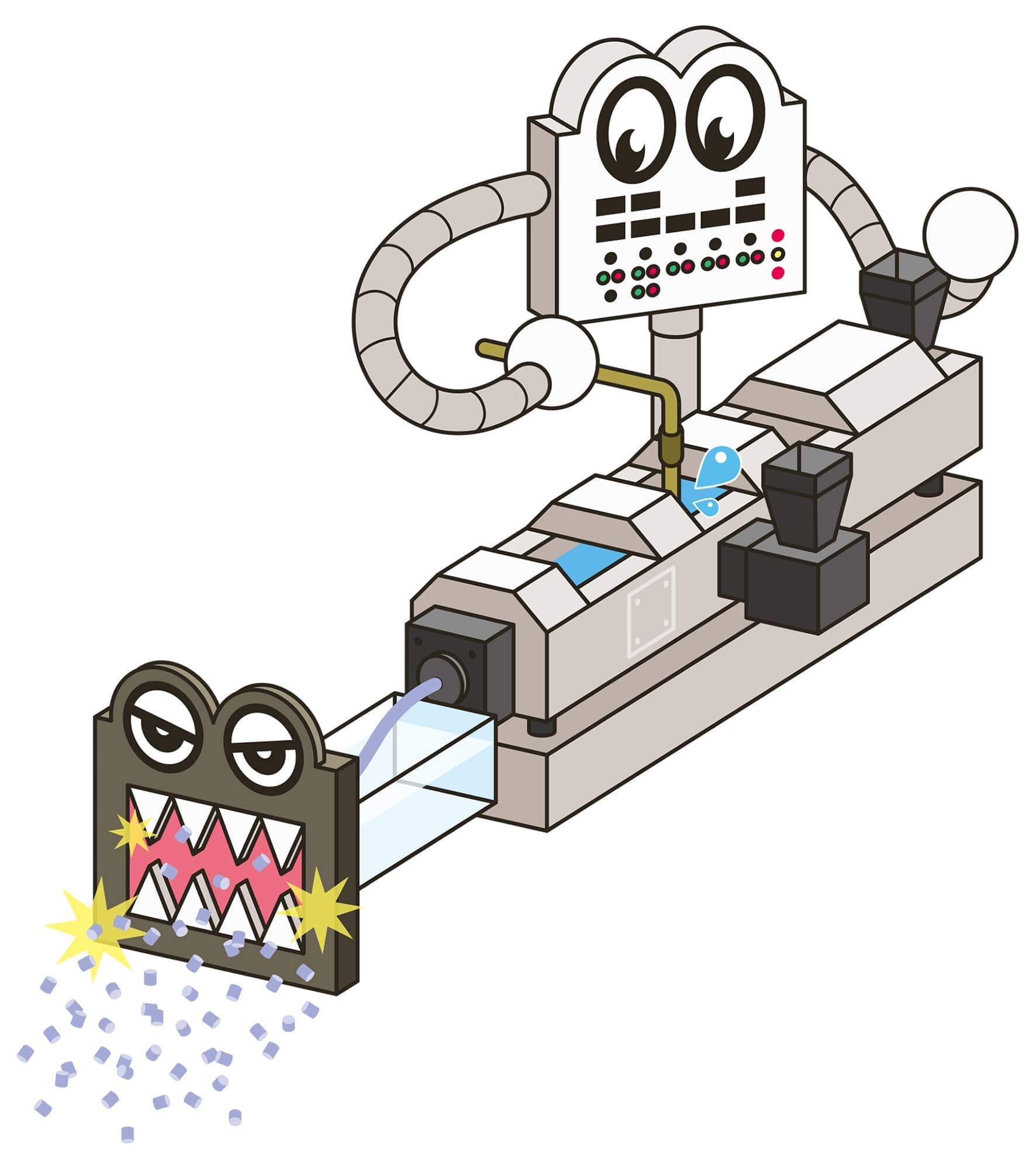 コンパウンドポリマーアロイイラスト